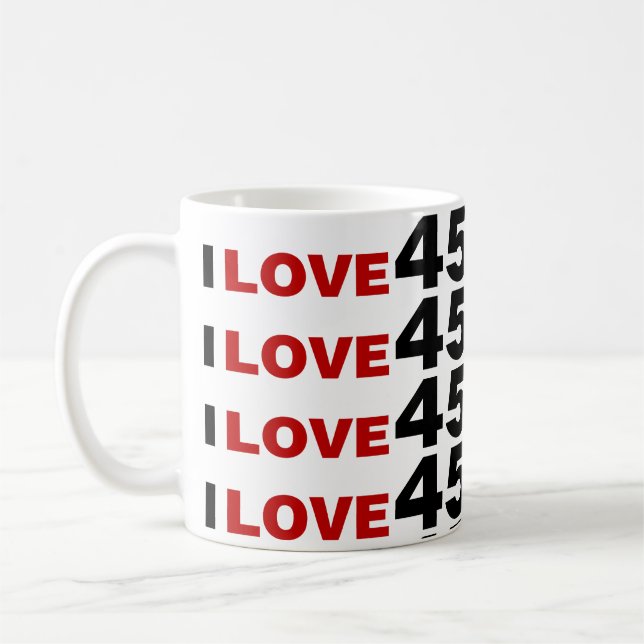 Caneca De Café Adoro 45 (Esquerda)