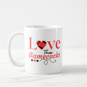 Caneca De Café Adoro aquele Espírito de Futebol dos Gamecocks, cl