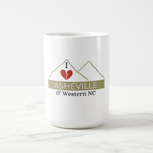 Caneca De Café Adoro Asheville e Western NC (Centro)