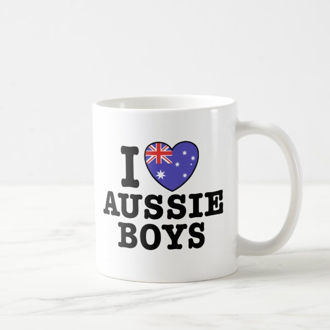 Caneca De Café Adoro Aussie Boys (Direita)