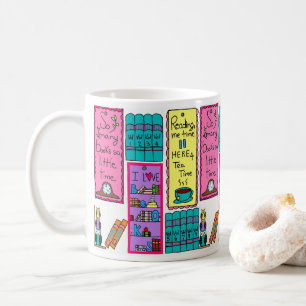 Caneca De Café Adoro Books Mug
