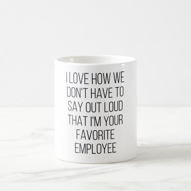 Caneca De Café Adoro como não temos que dizer alto que sou (Centro)