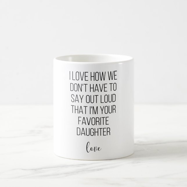 Caneca De Café Adoro como não temos que dizer alto que sou (Centro)