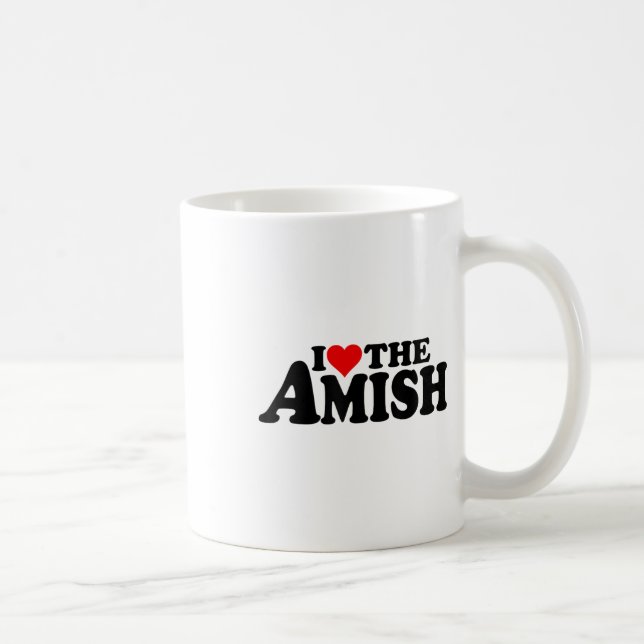Caneca De Café Adoro Coração A Amish _1 (Direita)