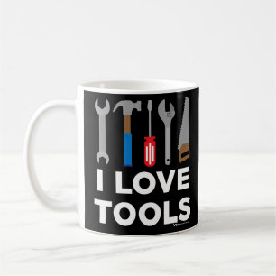 Caneca De Café Adoro Ferramentas Handyman e Carpenter
