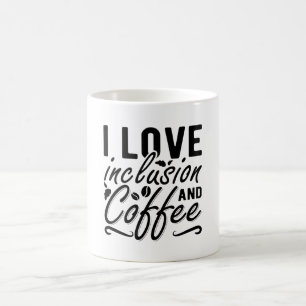 Caneca De Café Adoro Inclusão E Ansiedade Do Café Saúde Mental