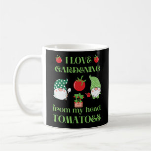 CANECA DE CAFÉ ADORO JANTAR DE TOMATES DE CABEÇA.