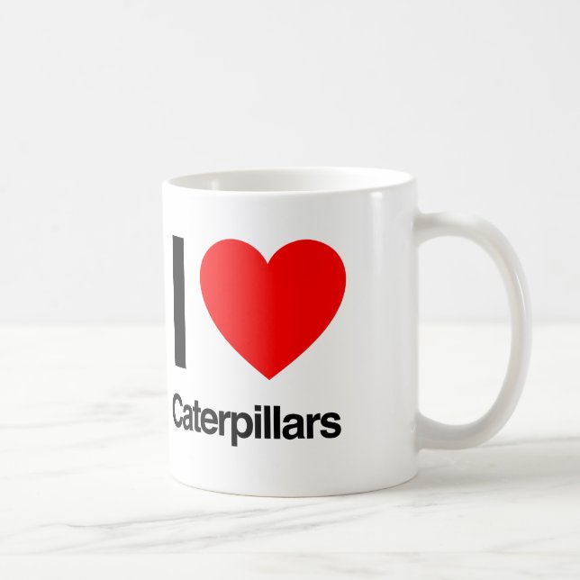 Caneca De Café adoro lagartas. (Direita)