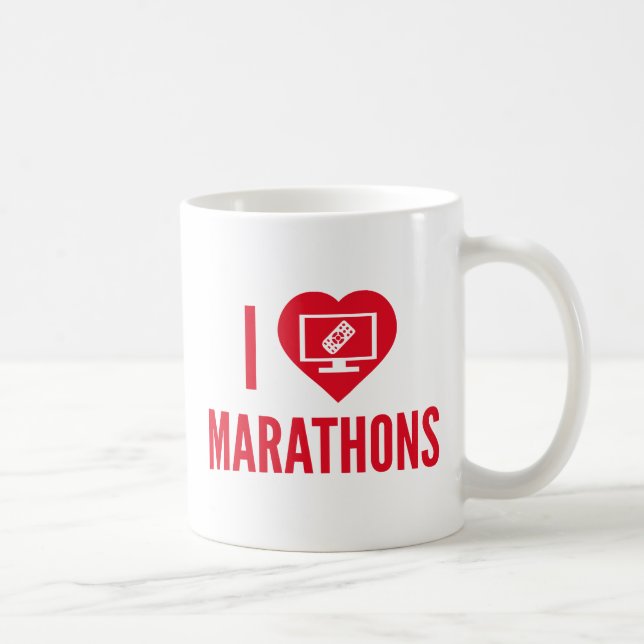 Caneca De Café Adoro maratonas (Direita)