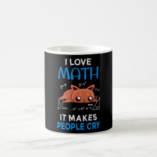 Caneca De Café Adoro Matemática Que Faz As Pessoas Chorarem