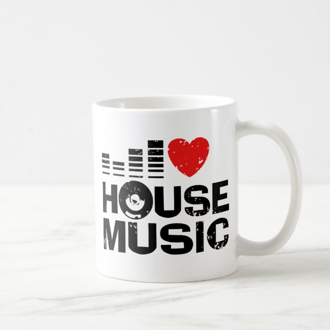 Caneca De Café Adoro Música House (Direita)