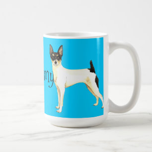 Caneca De Café Adoro o meu Brinquedo Fox Terrier