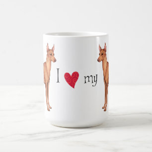 Caneca De Café Adoro o meu Cirneco dell'Etna