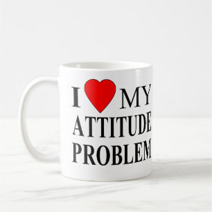Caneca De Café Adoro O Meu Problema De Atitude