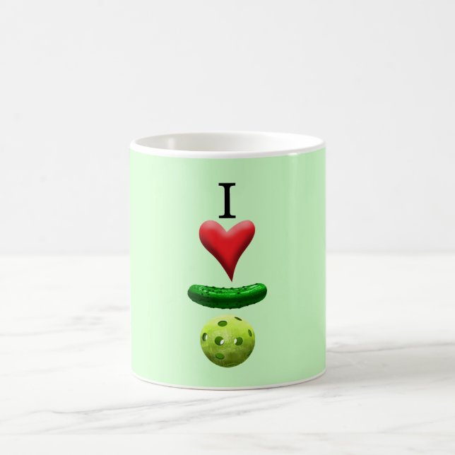 Caneca De Café Adoro Pickleball - Verde (Centro)