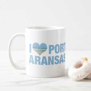 Caneca De Café Adoro Port ArKansas Cute Texas Beach