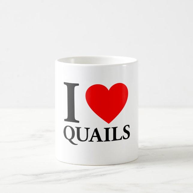 Caneca De Café Adoro Quails (Centro)