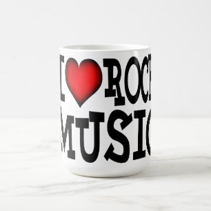 Caneca De Café Adoro Rock 'Music - Mugs