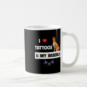 Caneca De Café Adoro Tatuagens E O Meu Cachorro Basenji Tatuou O 