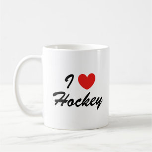 Caneca De Café Adoro Típica de Esportes de Hóquei, Café Mug