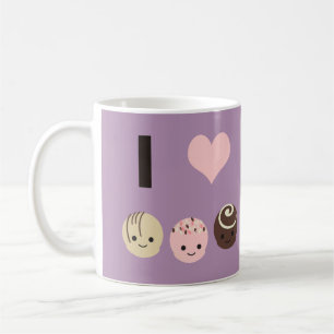 Caneca De Café Adoro trufas de chocolate