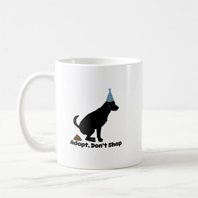 Caneca De Café Adotar um Prateleiro | Mug de Suporte de Emergênci (Esquerda)