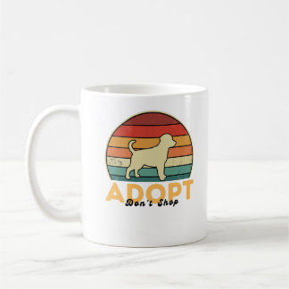 Caneca De Café Adote Não Comprar - Resgate Cachorro Sobressalto C