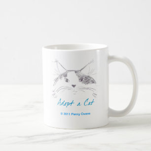 Caneca De Café Adote um gato