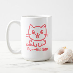 Caneca De Café Adquirência, Gato De Anime Muito Bonito