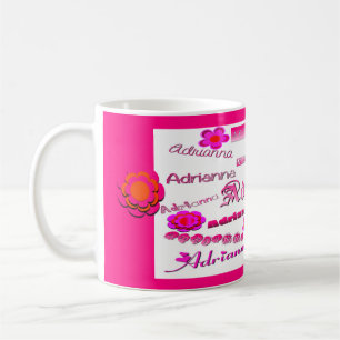 Caneca De Café Adrianna Floral Pop Art