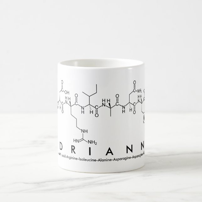 Caneca De Café Adrianne peptide name mug (Centro)