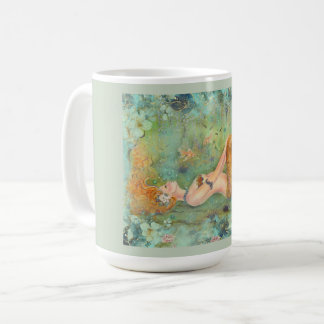 Caneca De Café Adrift pacífica sereia impressão por Renee