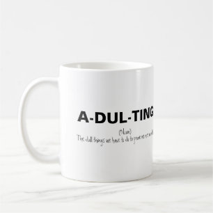 Caneca De Café Adultice Humorística
