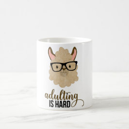 Caneca De Café Adulto engraçado é difícil Llama hipster