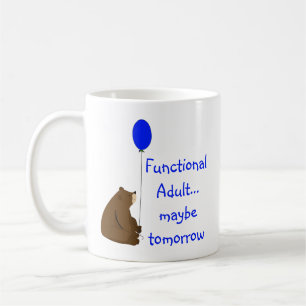 Caneca De Café Adulto Funcional Talvez Amanhã Citação
