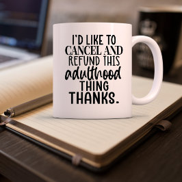Caneca De Café Adultos Sarcásticos Bonitos e Engraçados