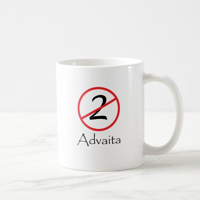 Caneca De Café Advaita - não dois (Direita)