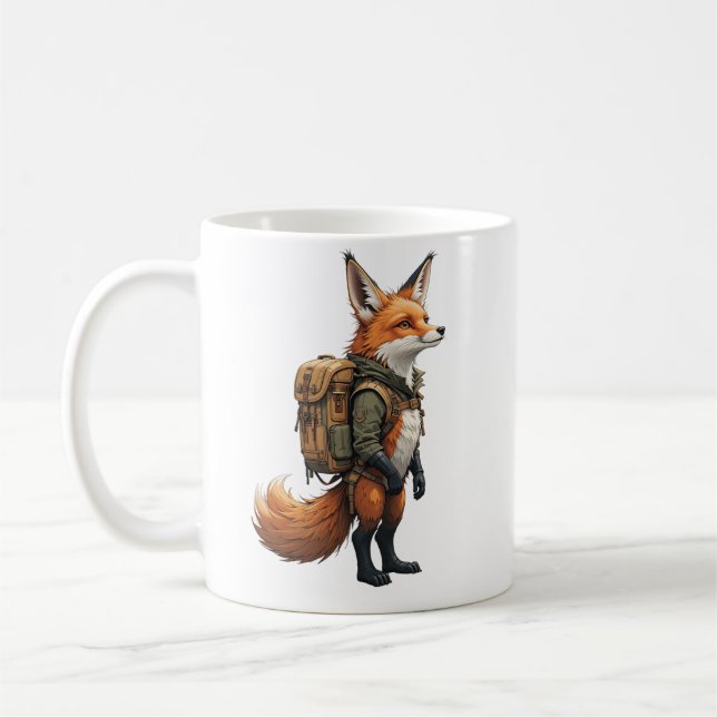 Caneca De Café Adventure Aguarda com Foxy, o Explorador! (Esquerda)