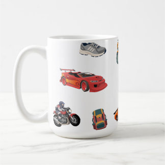Caneca De Café Adventure and Racing Enthusiast Peel and Stick 