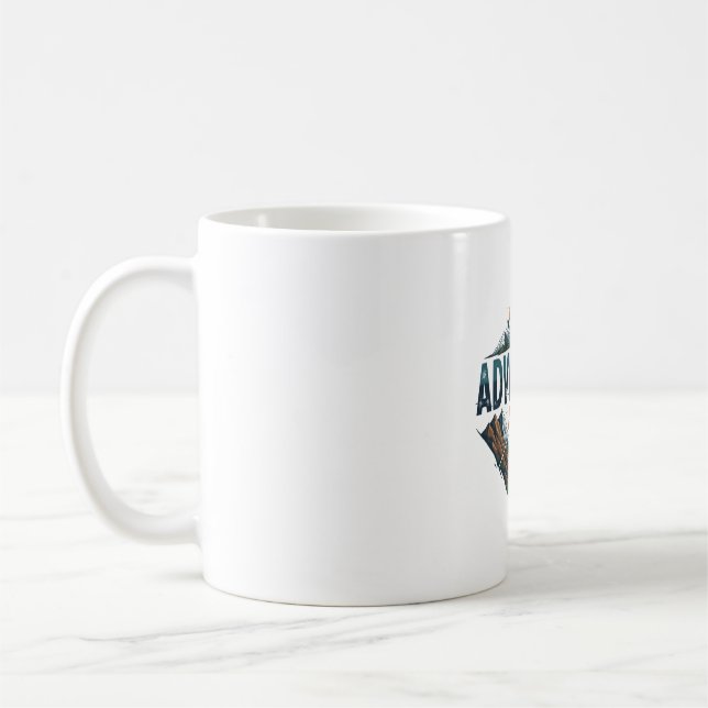 Caneca De Café Adventure Awaits Peaks & Valleys Coffee Mug (Esquerda)