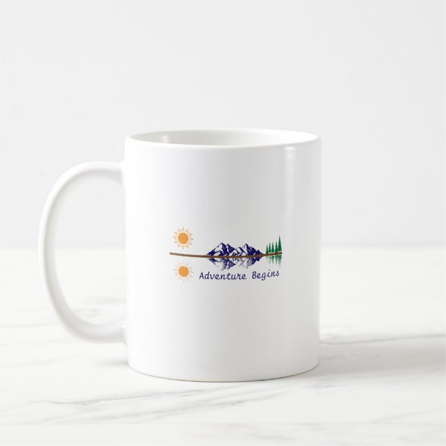 Caneca De Café Adventure Begins (Esquerda)