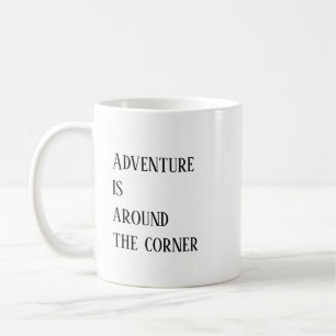 Caneca De Café Adventure Dizendo Engraçado