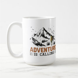 Caneca De Café Adventure Está Chamando Lâmpagos