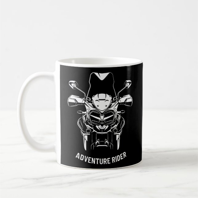 Caneca De Café Adventure Motorcycle Rider Off Road Biker Tiger Tr (Esquerda)