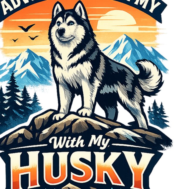 Caneca De Café Adventure With My Husky Dog Lover Mug (Criador carregado)