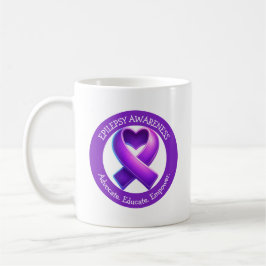 Caneca De Café Advocate. Educate. Empower.| Epilepsy Awareness