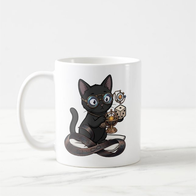 Caneca de Café Advogada Gata Preta Justiça (Esquerda)