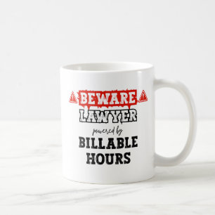 Caneca De Café Advogado Acionado Por Horas Faturáveis   Funny Att