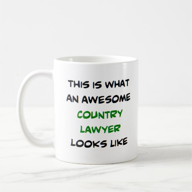Caneca De Café advogado country, incrível (Esquerda)