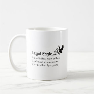 Caneca De Café Advogado Engraçado Águia Legal Dizendo/Fazendo Cot